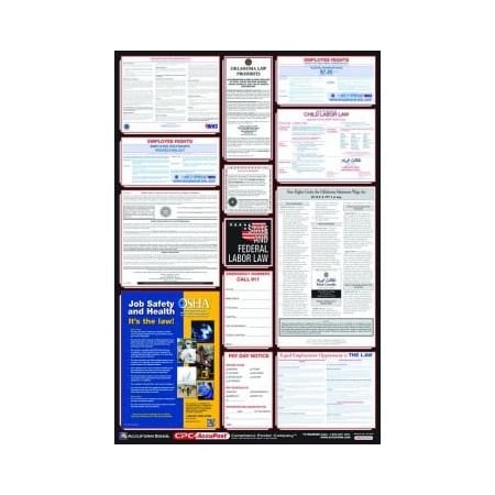 Accuform OSHA SAFETY POSTER COMBO STATE, PPG300OK PPG300OK